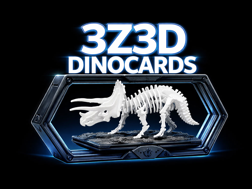 3Z3D DinoCards – Dinosaur Kit Card Models